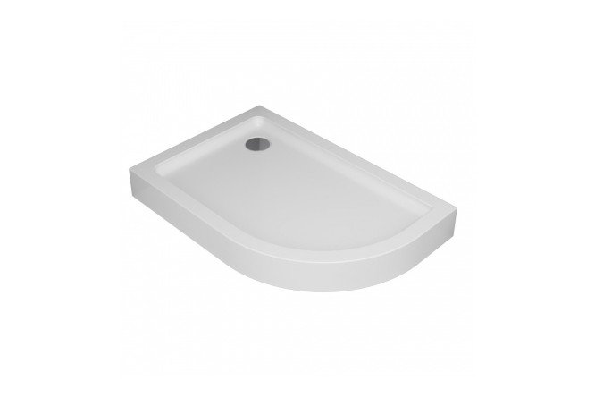 Изображение товара Душевой поддон AM.PM Like W83T-302L120W 80х15х120 см четверть круга