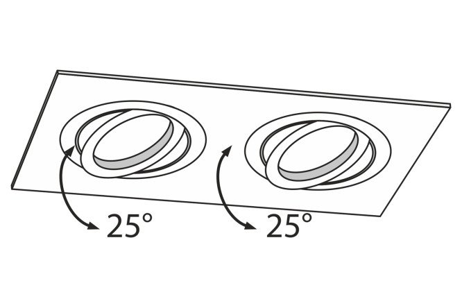 Светильник встраиваемый MAYTONI Downlight Atom 17.5x6x9.2 см, GU10