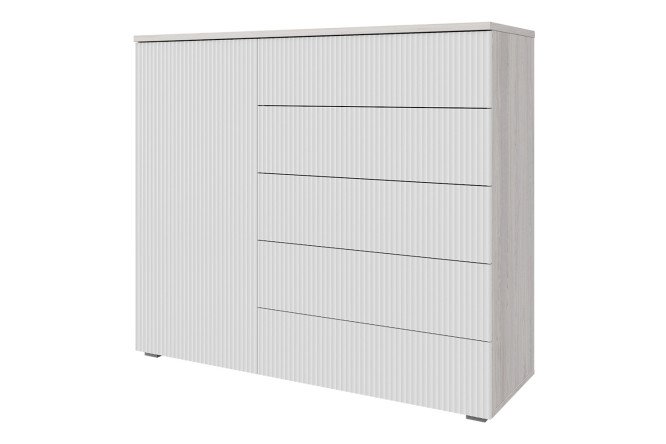 Изображение товара Комод Оскар Амели 125,4х109,2х44 см, ясень анкор светлый, тальк