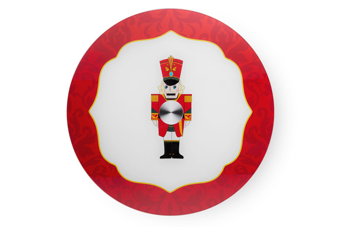 Изображение товара Блюдо EVIO Nutcracker вращающееся Стекло