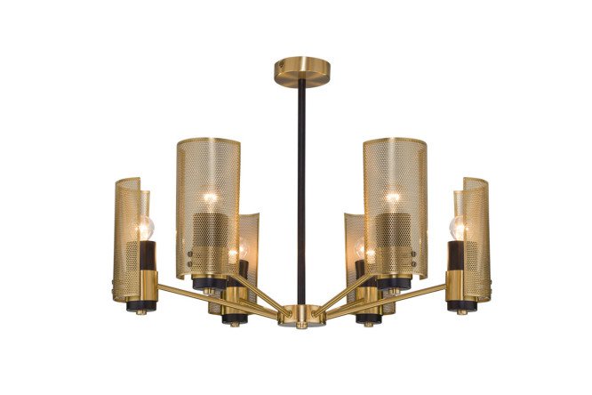 Изображение товара Потолочный светильник EUROSVET Grino 10 кв.м., цоколь E14, размеры 60x45x60 см