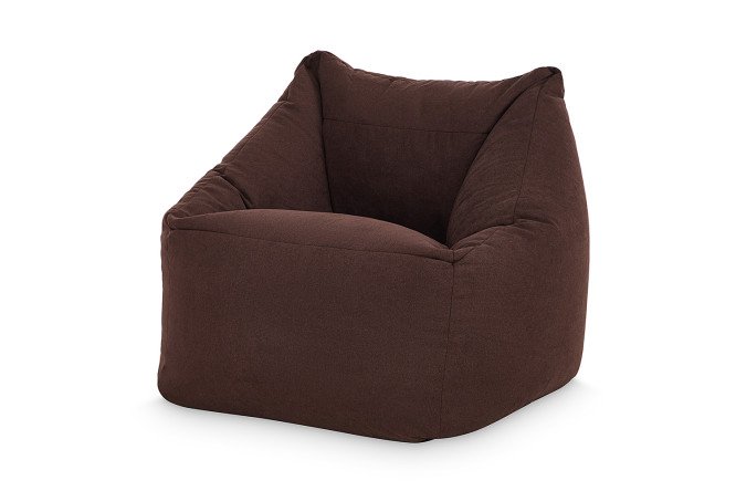 Изображение товара Кресло Gap из велюра 80х80х80 см коричневое комфортное и стильное