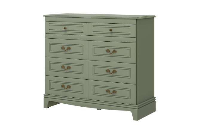 Изображение товара Комод 8 ящиков Лорето МДФ с фрезерованным фасадом современный дизайн