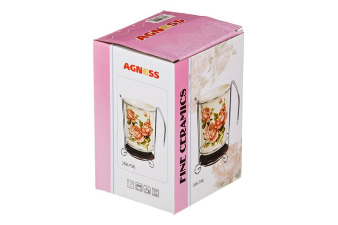 Подставка под кухонные приборы AGNESS Корейская Роза