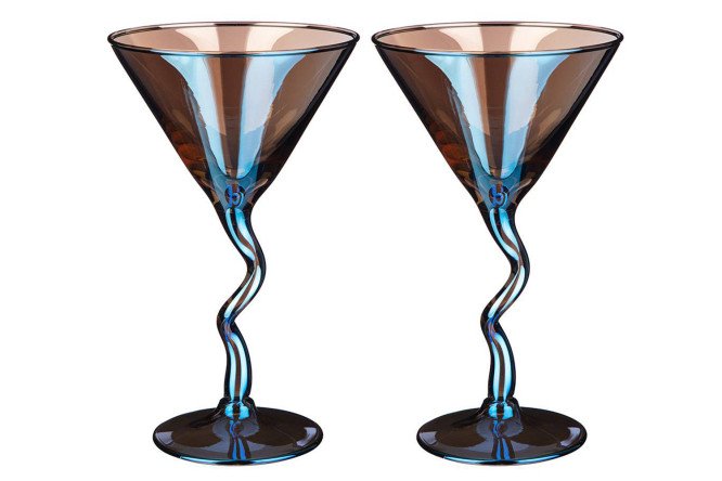 Изображение товара Набор бокалов Lefard Лазурит 200 мл 2 шт стекло для шампанского стильный подарок