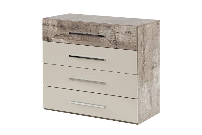 Изображение товара Комод Хадсон в цвете кварц из ЛДСП 90х79,1х42,7 см