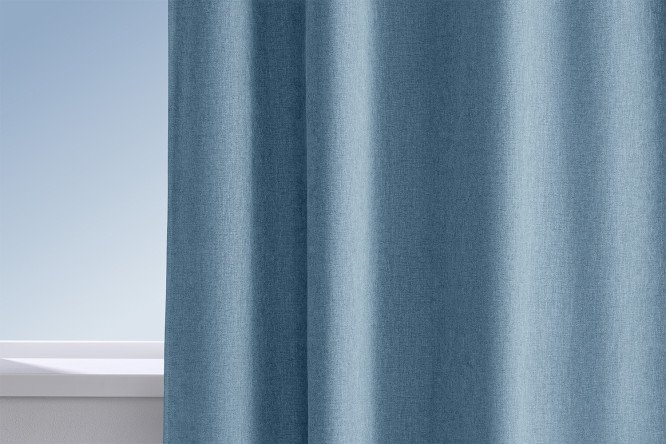 Изображение товара Штора HOFF Бурома 180х300 см, 1 шт., цвет небесно-синий