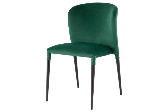 Изображение товара Стул Лори из велюра с металическими ножками 48х86х65 см