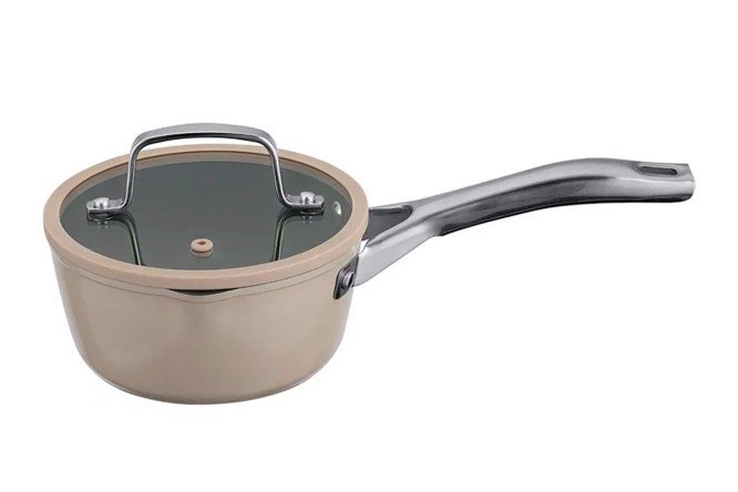 Ковш с крышкой REGENT Inox Taup 1.3 л