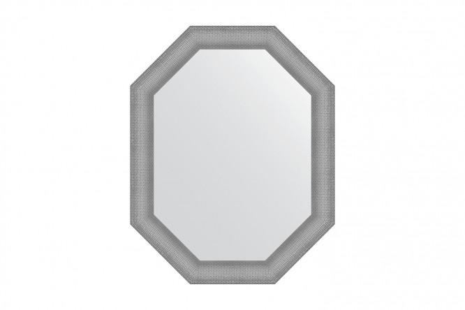 Изображение товара Зеркало настенное в багетной раме EVOFORM Polygon BY 7292 76х96 см серебряная кольчуга
