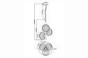 Светильник подвесной MAYTONI Modern Reels 8 кв.м., 32.5х60х32.5 см, E14