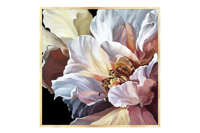 Изображение товара Репродукция в раме Пион элеганс 73х73 см для интерьера