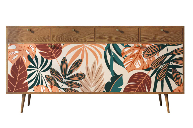 Изображение товара Комод Berber с 4 дверками и 4 ящиками для хранения