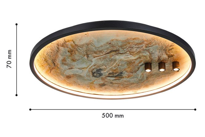 Светильник потолочный FAVOURITE Tallar 4 кв.м., 50x7x50 см, LED