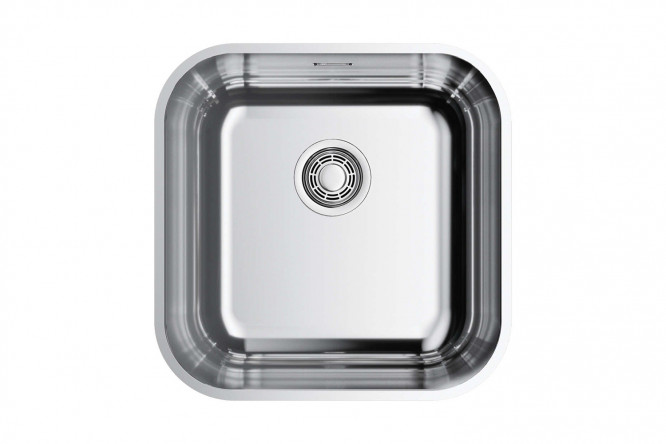 Изображение товара Врезная мойка из нержавеющей стали OMOIKIRI Omi 44-U/I Quadro IN 44.5x44.5x18 см