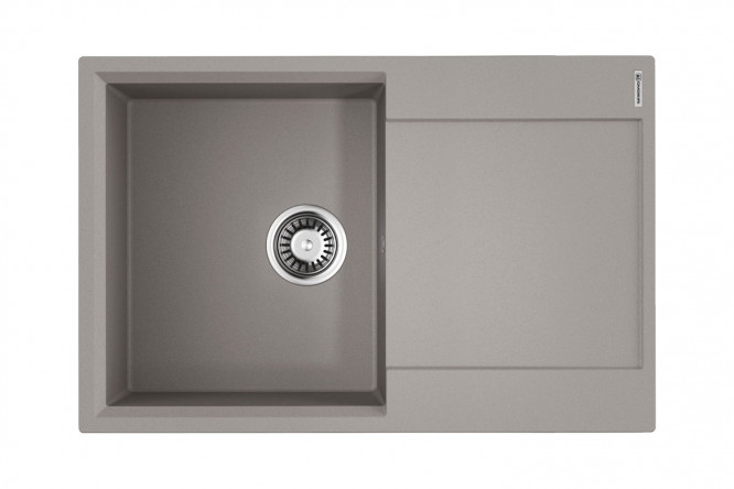 Изображение товара Мойка врезная с крылом OMOIKIRI Daisen 78-GR серый 78х51х19 см