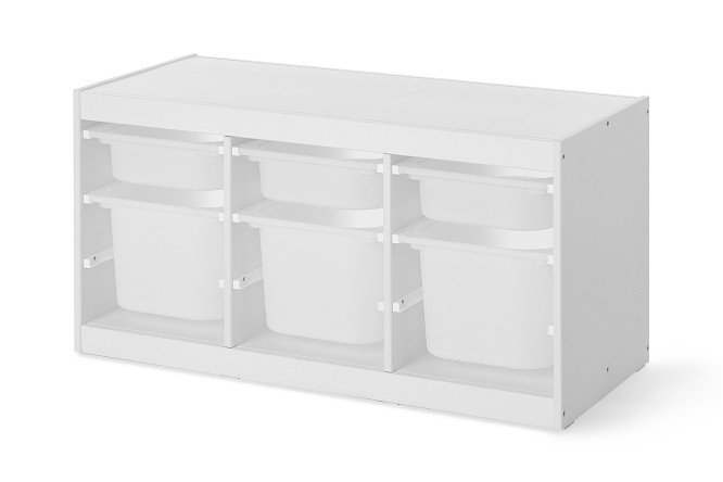 Изображение товара Практичный стеллаж Макс с 6 контейнерами для дома и офиса