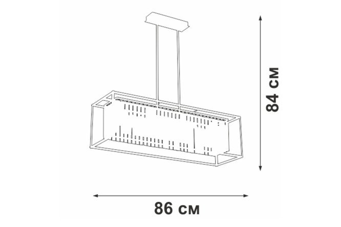Люстра VITALUCE V5402-1/4PL 12 кв.м., 86x84x26 см, E14