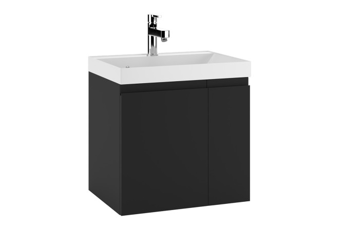 Изображение товара Тумба под раковину Домино Graffo 59.2 см графитовая