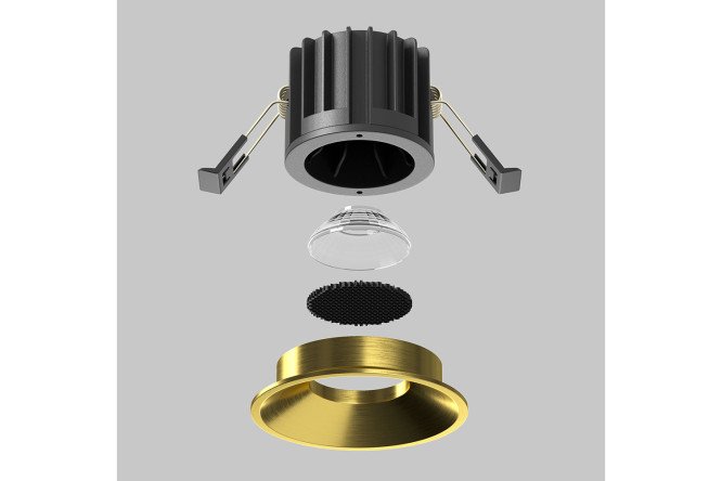 Светильник встраиваемый MAYTONI Downlight Round 8x6x8 см, LED