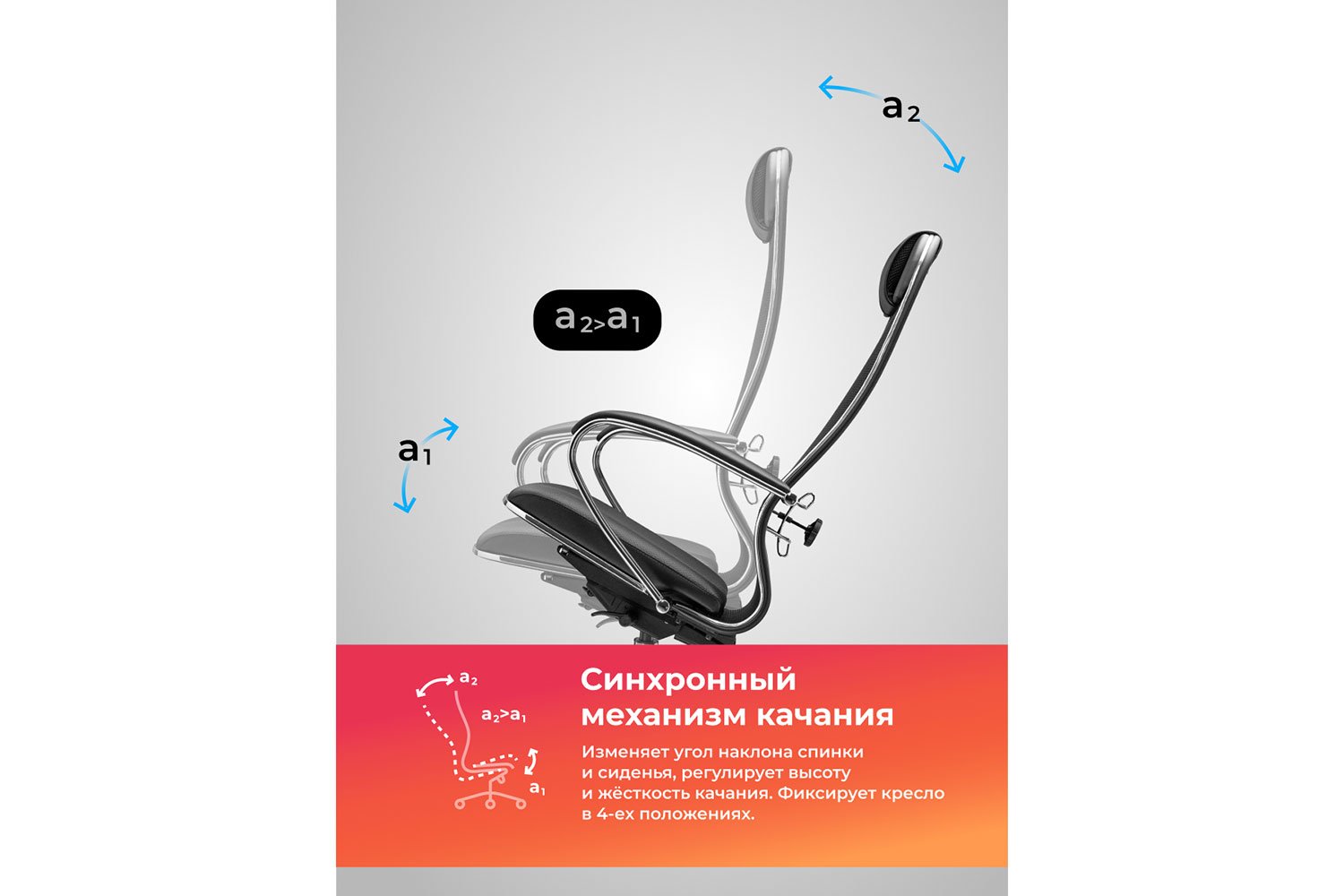 Кресло офисное МЕТТА Ergolife Comfort