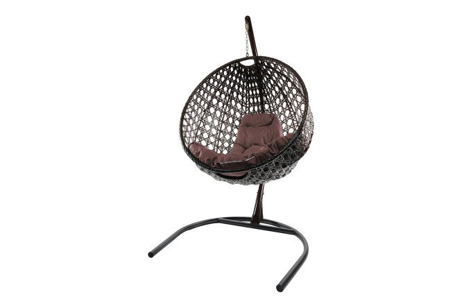 Изображение товара Кресло подвесное Круг Люкс 72х186х102 см, чёрное основание и отделка