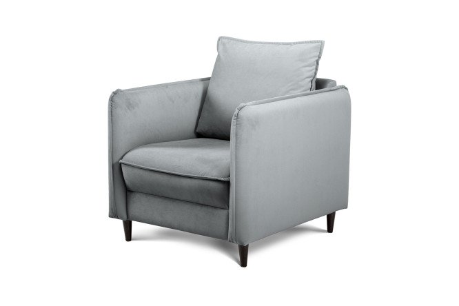 Изображение товара Кресло Фьорд из микровелюра 80х90х91 см до 110 кг современное кресло