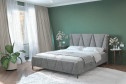 Кровать Bogema цвет тёмно-серый 160х200 см