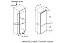 Встраиваемый холодильник-морозильник MAUNFELD MBF177SWGR Inverter, белый 53.5х176.9х54.5 см