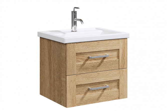 Изображение товара Навесная тумба AQWELLA Фостер 56 см дуб Сонома без раковины