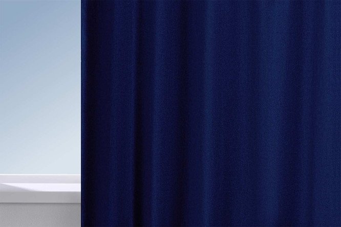 Изображение товара Штора HOFF Сфумато 145x300 см темно-синяя универсальная лента