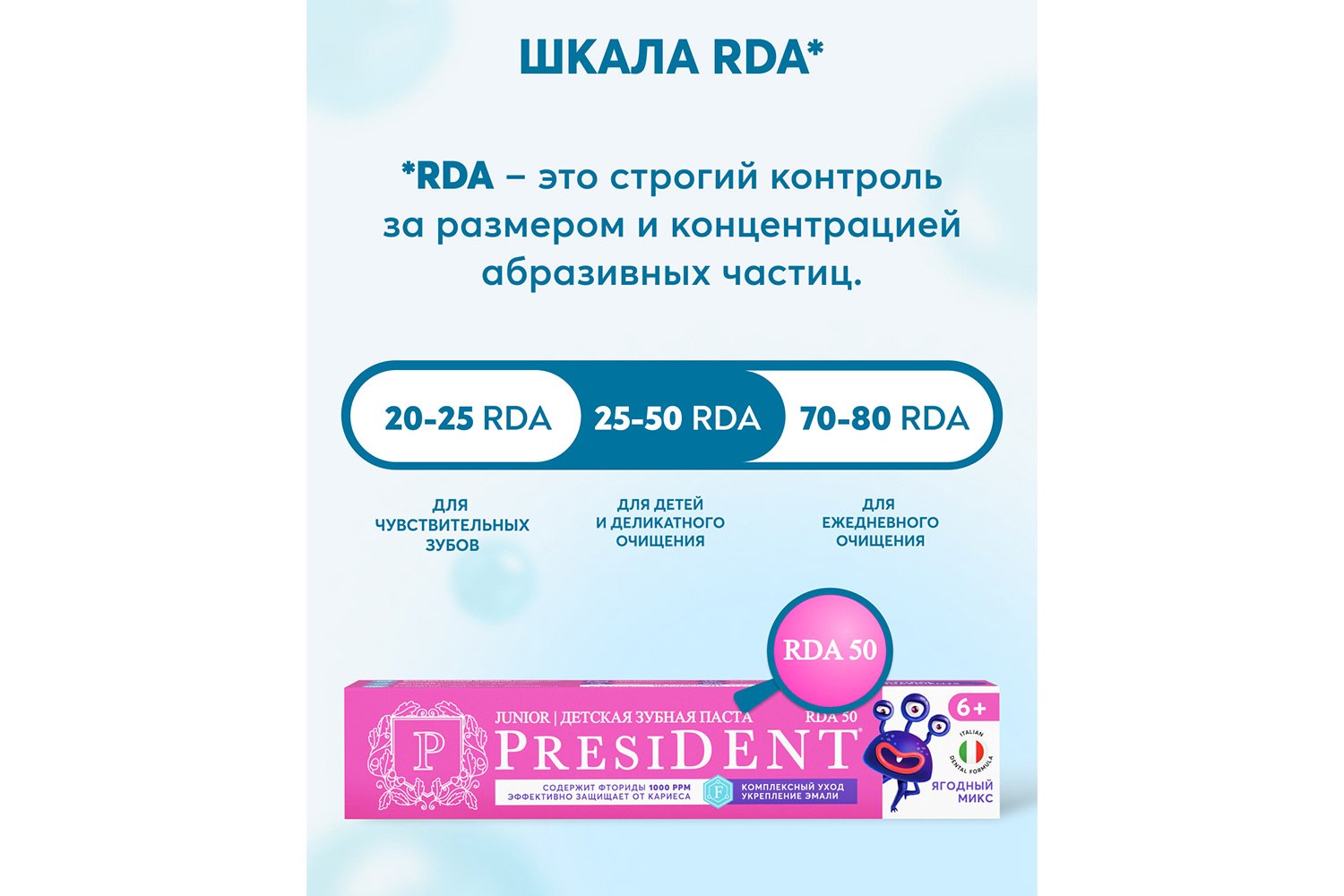 Зубная паста с фтором Ягодный микс 6+ детская