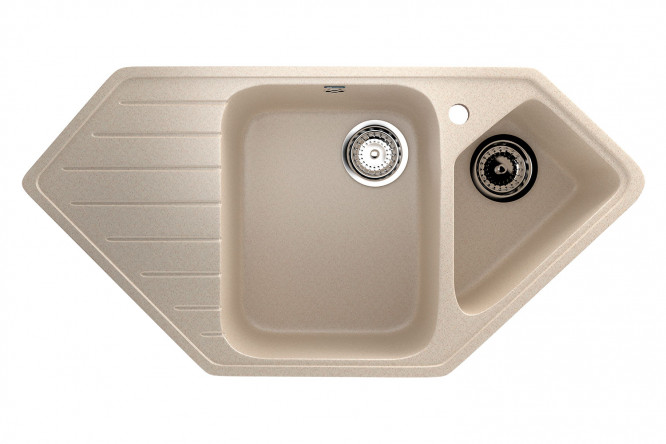 Изображение товара Мойка с крылом ULGRAN U-409 97х50х20 см искусственный мрамор