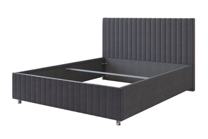 Кровать с подъёмным механизмом Вивальди цвет тёмно-серый 140х200 см