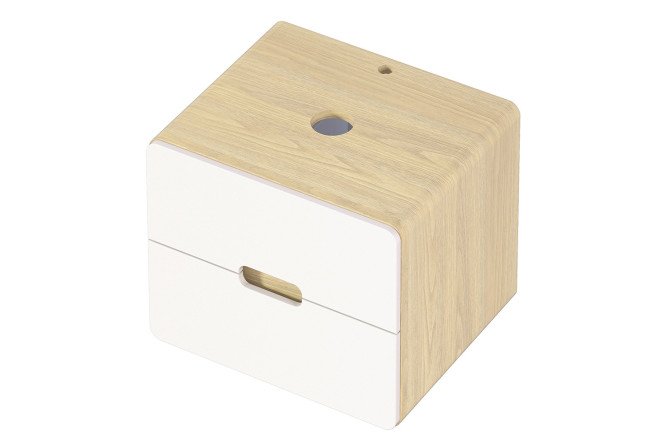 Изображение товара Тумба подвесная 1Marka Vortex 50П 2я цвет орех лучистый солнечный