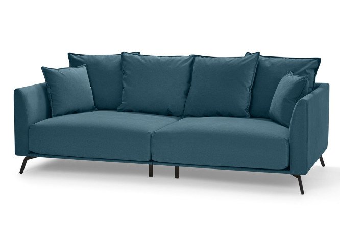 Изображение товара Диван SCANDICA Вернон с синим цветом и размерами 202х83х103 см