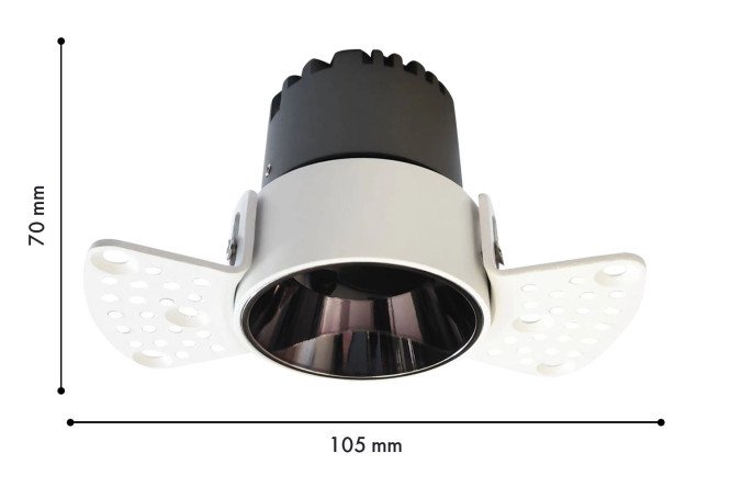 Светильник врезной LED FAVOURITE Mortise 10.6x7x10.6 см, LED