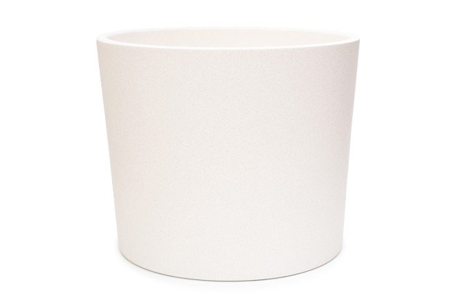 Изображение товара Кашпо Флок 17.9х15.6 см из бетона белое для растений