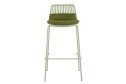 Стул барный Stool Group Louran 49х100х49 см, цвет сидушки зелёный, ножек зелёный