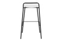 Стул барный Stool Group Mantis 46.5х82х47 см, цвет сидушки белый, ножек чёрный