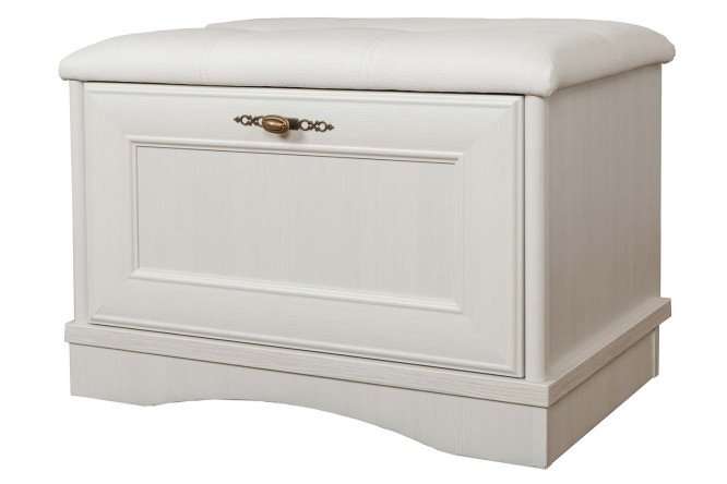 Изображение товара Тумба для обуви Турин 67х44х46 см дуб каньон бело-серый сиденье