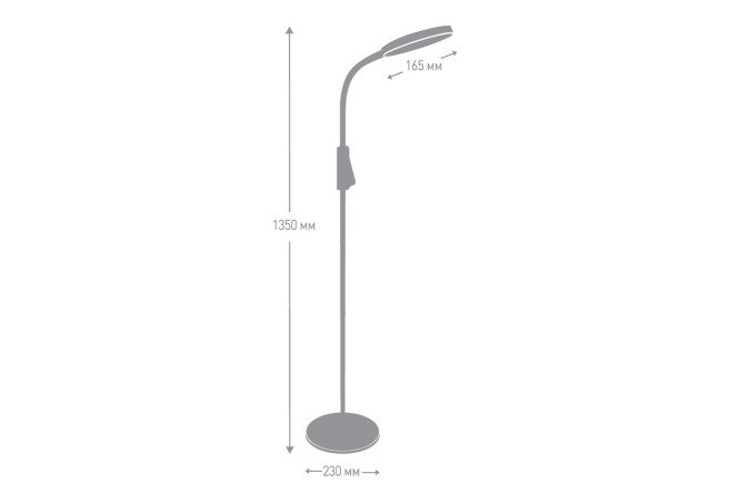 Фото 12 Торшер CAMELION KD-836F 23x135x23 см, LED