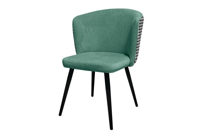 Изображение товара Стул Dallas 56,5х83х58 см с мягкой обивкой из велюра и металлическими ножками