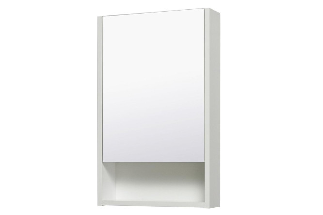 Изображение товара Шкаф-зеркало RUNO Микра 40, белый 40х65х12 см, Правый