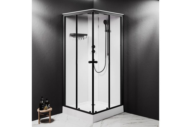 Душевая кабина AM.PM X-Joy Square W94C-403-090BT, универсальный угол 89.5х210 см