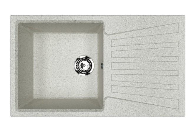 Изображение товара Врезная кухонная мойка с крылом ULGRAN u-703 83x48x19 см искусственный камень