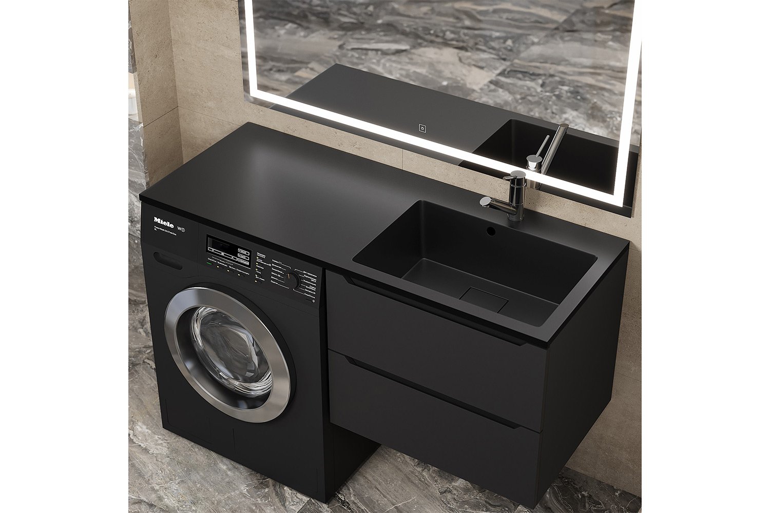 Раковина Cosmos Quartz RCosmos120RU Подвесная, 120х17.2х48 см