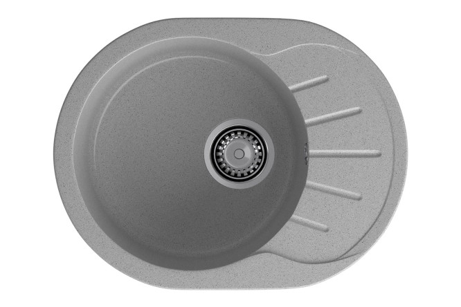 Изображение товара Мойка врезная с крылом GRANFEST Rondo GF-R-580L 57х44х20 см