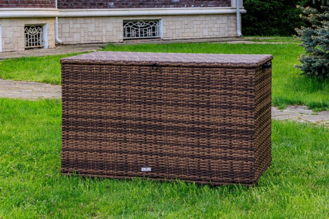 Изображение товара Сундук Karl для хранения из стали и искусственного ротанга 120х72х69 см коричневый