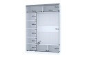 Шкаф-купе Home 160х229,5 см, белый, с одним зеркалом